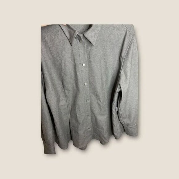 MM Lafleur The Vivi Top Flannel Gray Size 14 - Picture 7 of 12